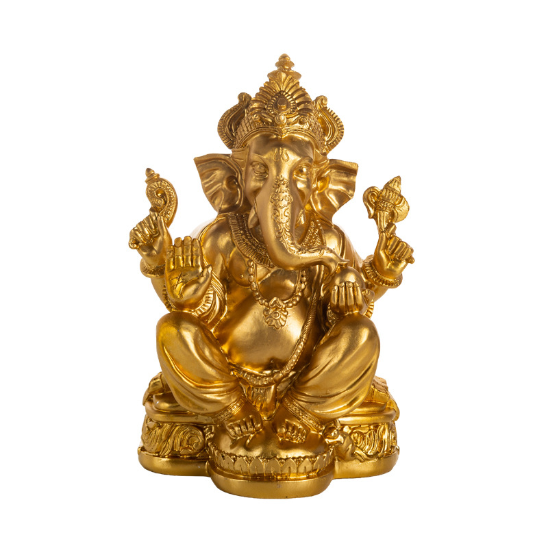 Lucky Ganesha Figur Statue Home Decor für religiöse Dekoration