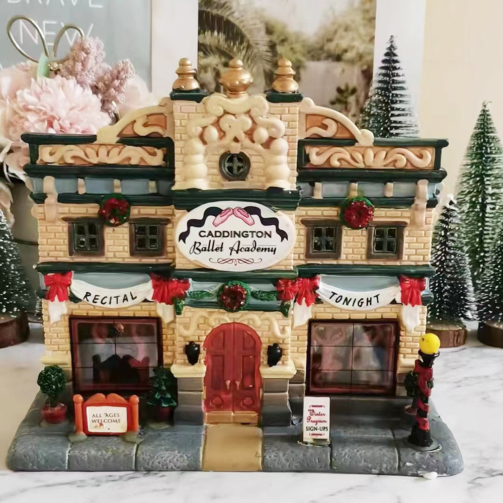 Maßgeschneiderte Weihnachten Polyresin handgefertigte saisonale Feiertage Led House Home Village Kollektionen